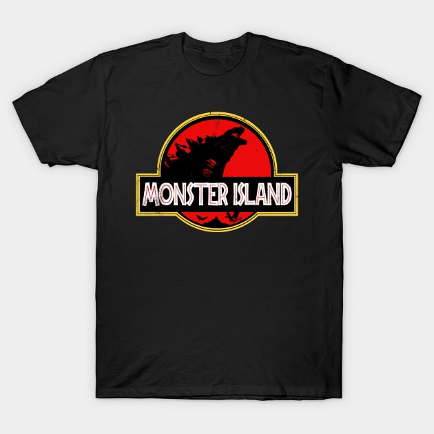 Monster Island T-Shirt by VaultOfPersonalityComics